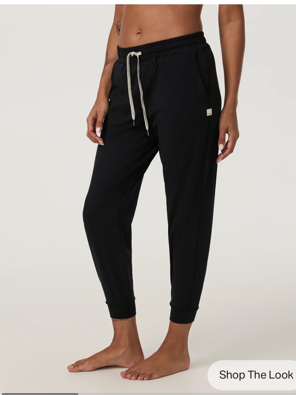 Vuori Black Jogger Pants with Drawcord